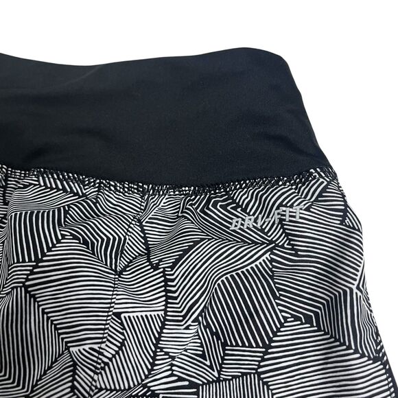 Nike Running Shorts Womens Lined Black White Drawstring Athleisure XS - Picture 7 of 10